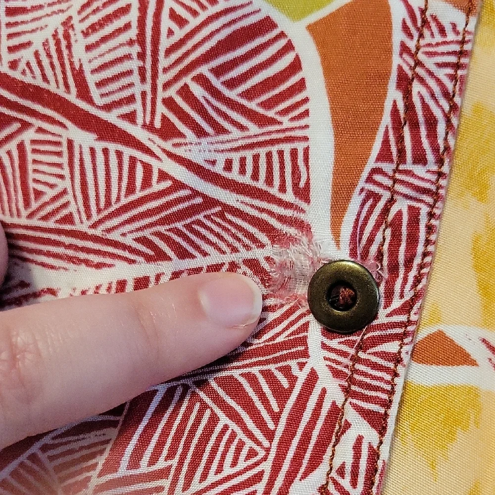 Vintage Lizwear Men's Button Down Shirt Tropical Print - Picture 4 of 7